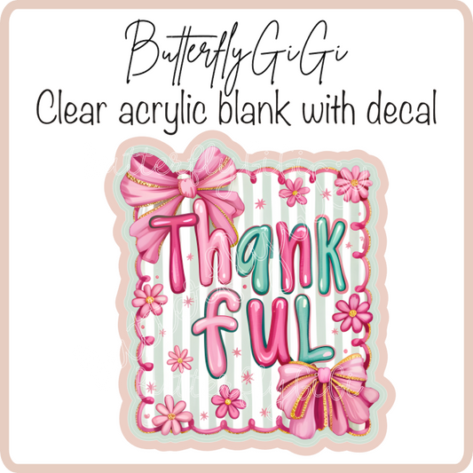 Thankful Pink Teal