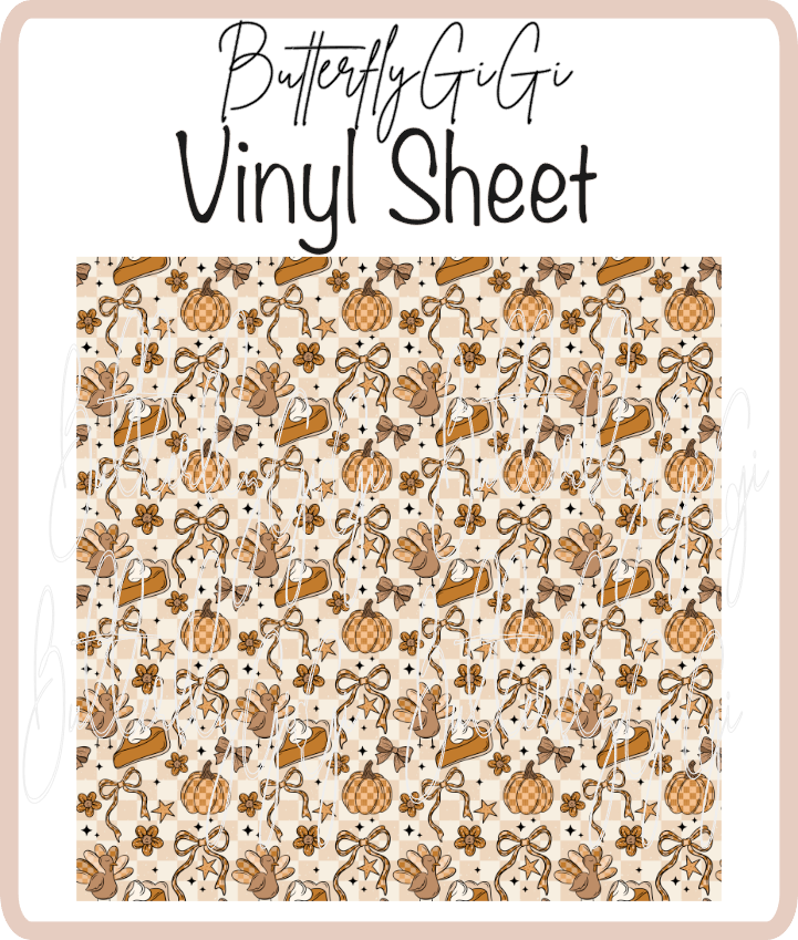 Thanksgiving Vinyl Sheet