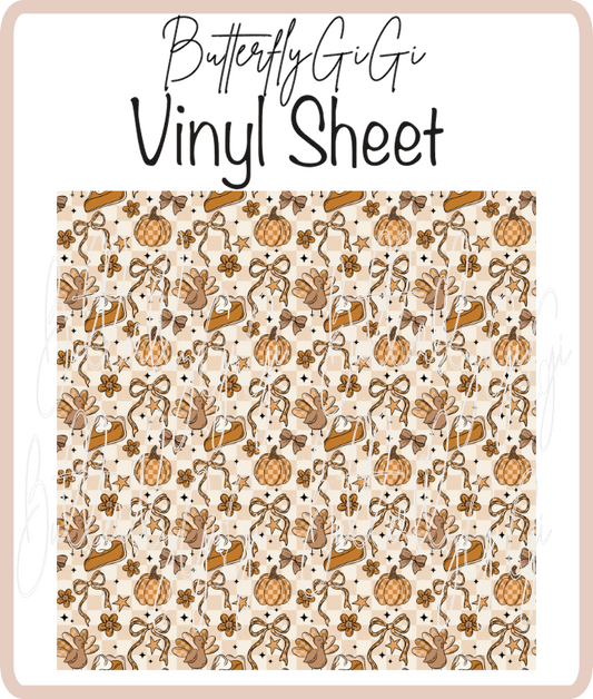 Thanksgiving Vinyl Sheet