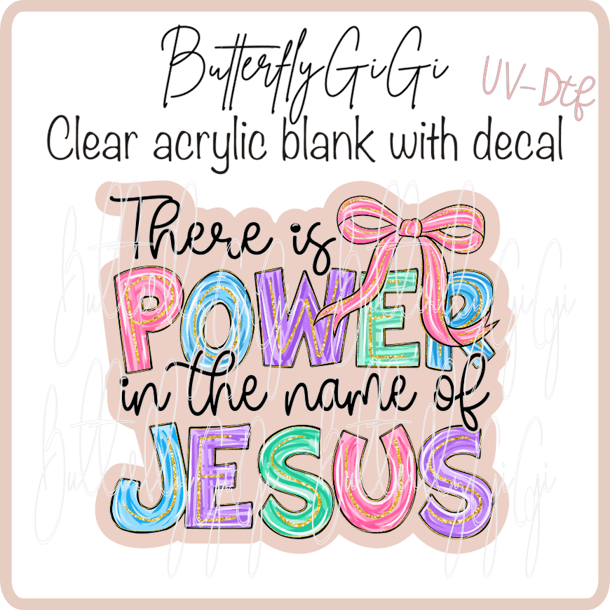 There is Power Name UvDTF