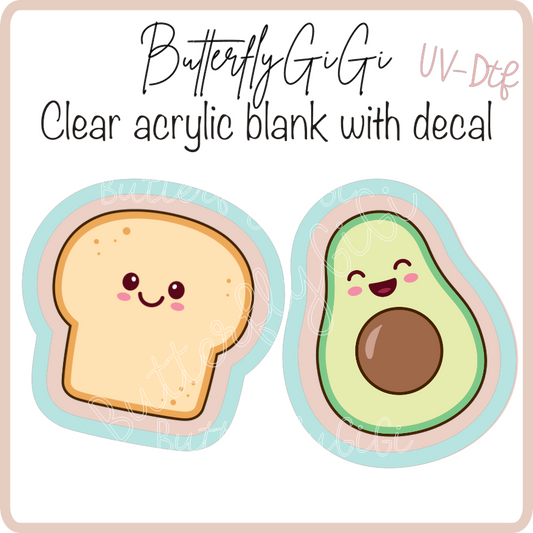 Toast and Avocado Xray Marker Set UVDTF