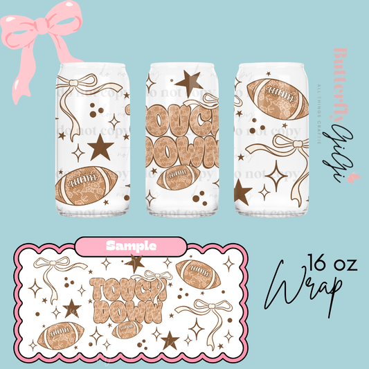 Touchdown Lace  16oz UVDTF Wrap
