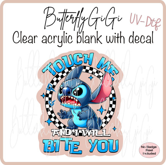 UVDTF Touch me Bite Blue Alien