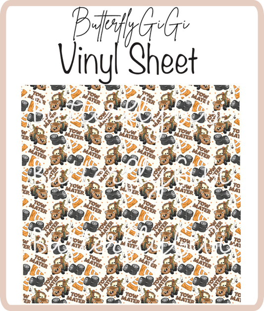 Tow Mater Brown Vinyl Sheet