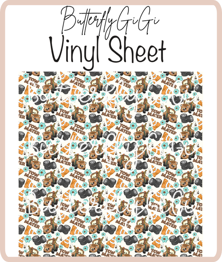 Tow Mater Teal Vinyl Sheet