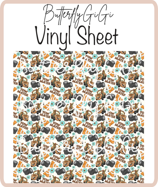 Tow Mater Teal Vinyl Sheet