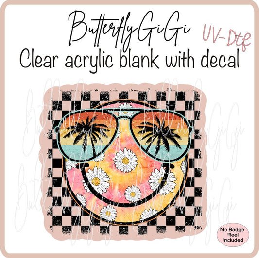 UVDTF Tropical Happy Face