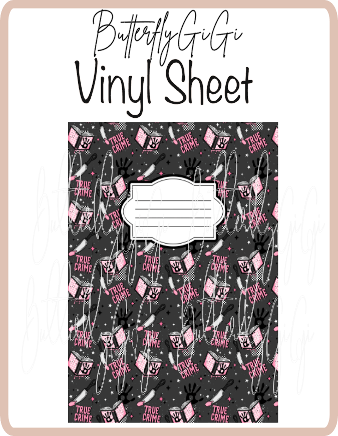 True Crime Pink Vinyl Notebook