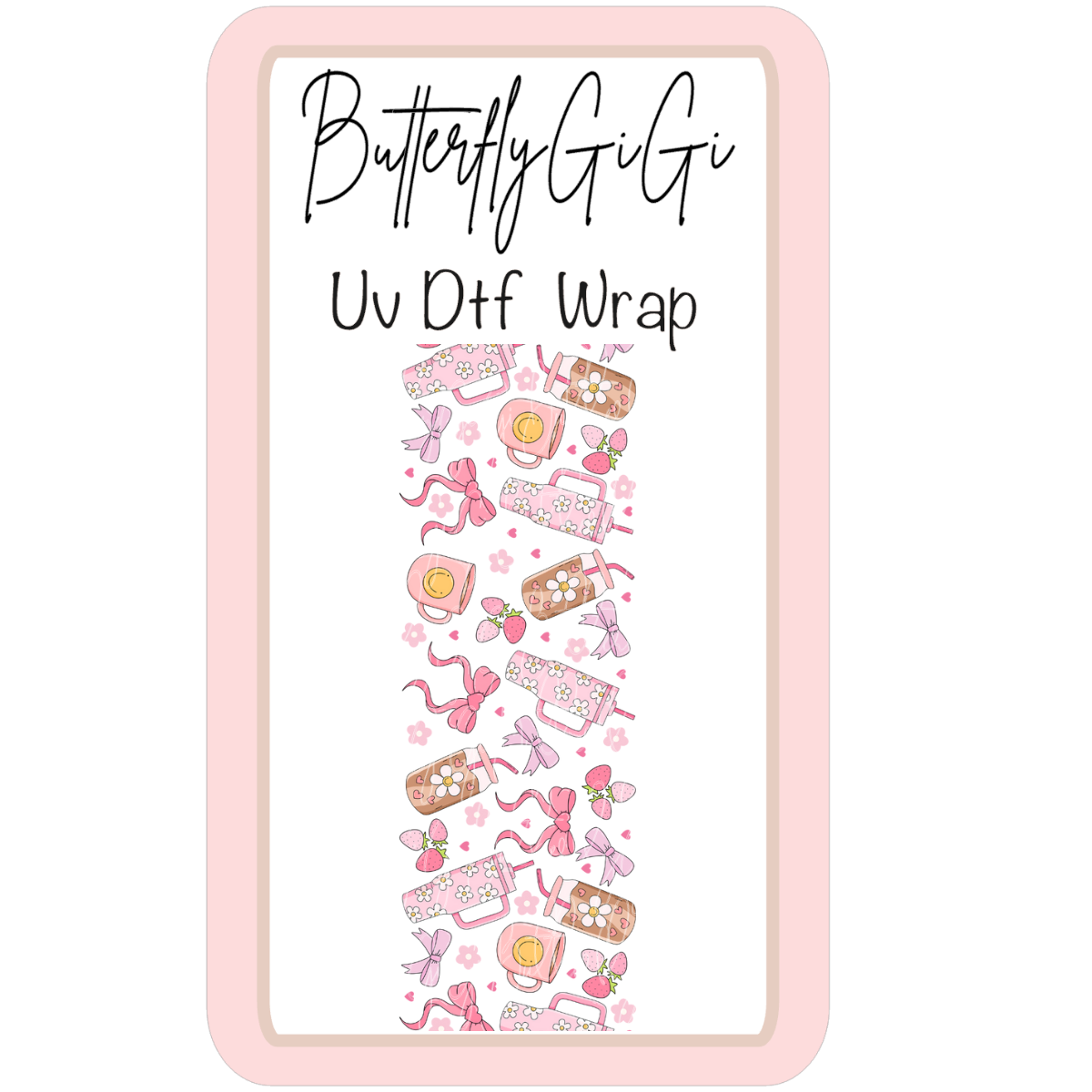 Wrap Tumbler Daisy Coquette  UV Dtf