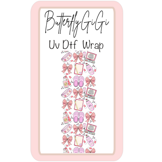 Wrap Ultrasound Pink  UV DTF