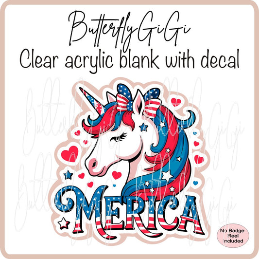 Patriotic Unicorn Merica