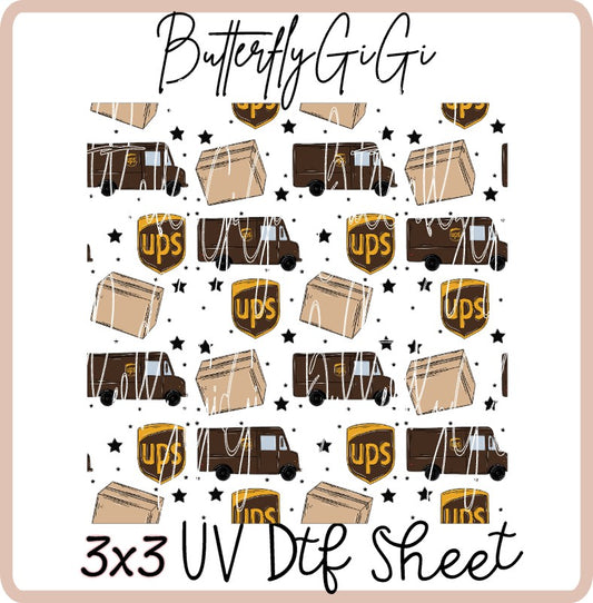 3x3 Ups Uv Dtf SHEET