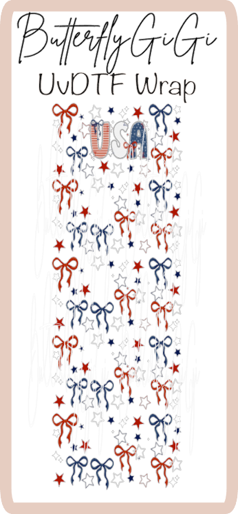 USA Bows UvDtf Wrap