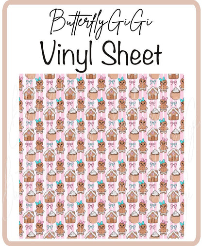 Gingerbread Vinyl Sheet
