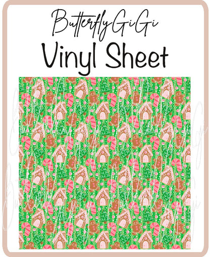 Gingerbread Vinyl Sheet