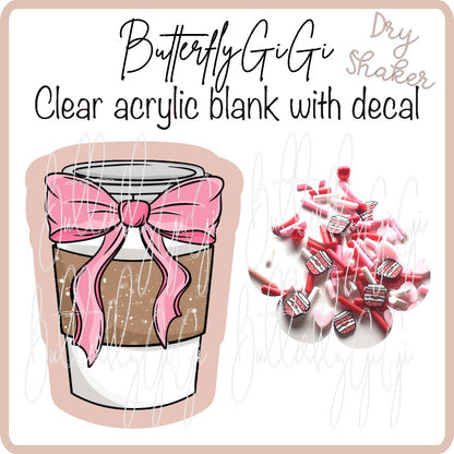 Hot Coffee Valentine UV DTF Dry SHAKER  Kit