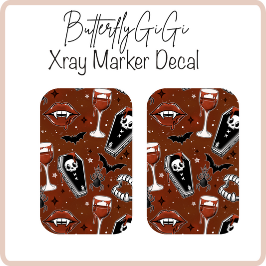 Vampire Cray X ray Markers Decal