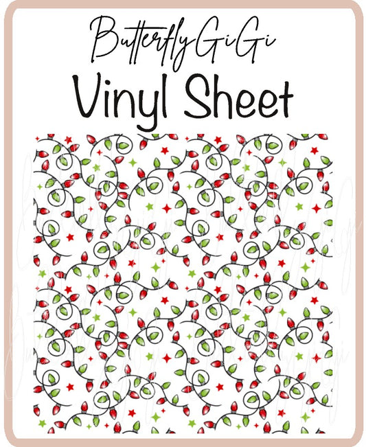 Christmas Lights Vinyl Sheet