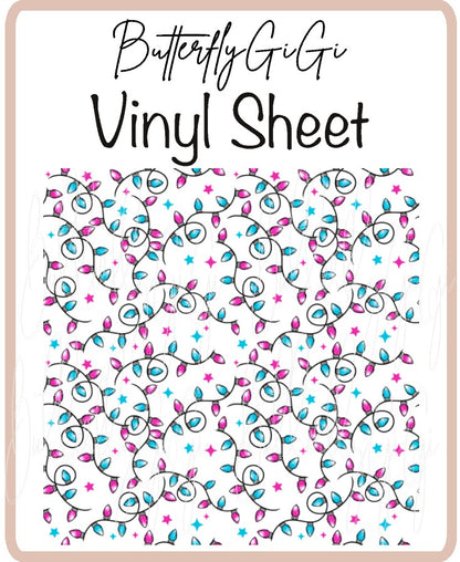 Christmas Lights Vinyl Sheet