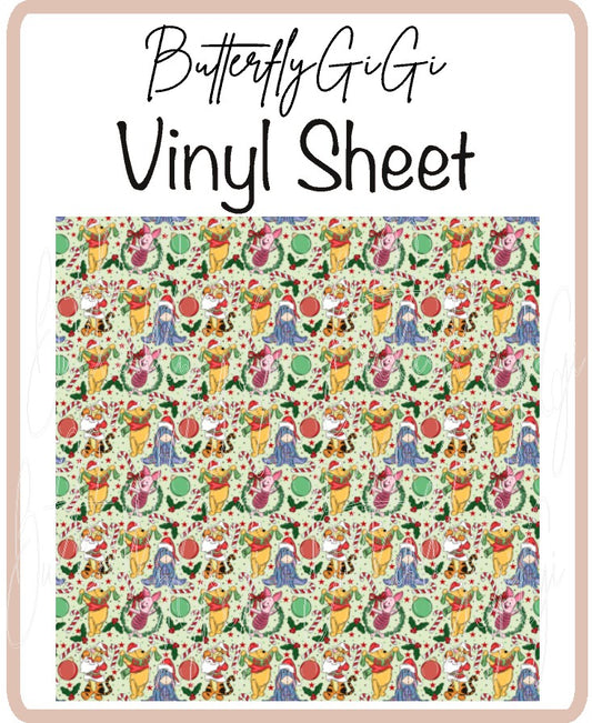 Christmas Bear Vinyl Sheet