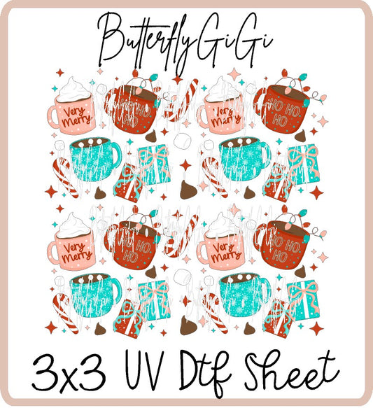 Very Merry Uv Dtf Sheet