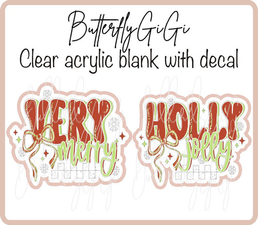 Very Merry Holly Jolly Gold
