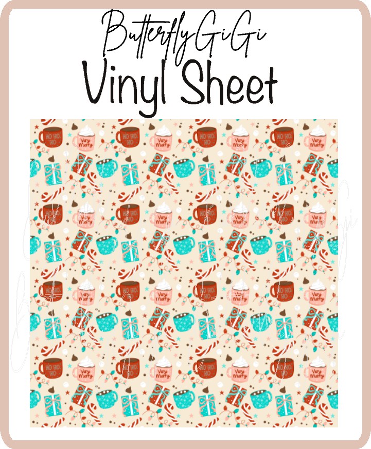 Very Merry Vinyl Sheet