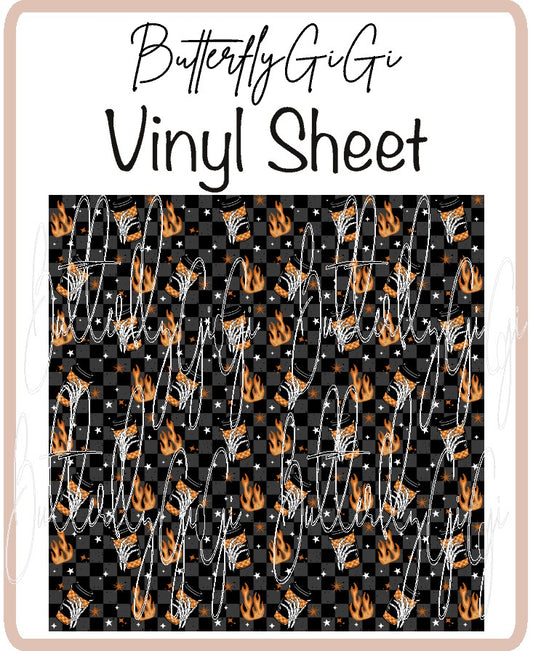 Fire Coffee Vinyl Sheet