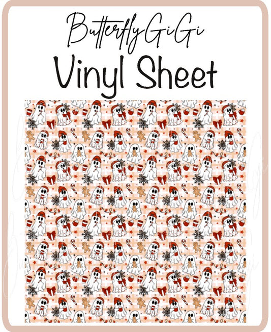 Ghostly Gingerbread Vinyl Sheet
