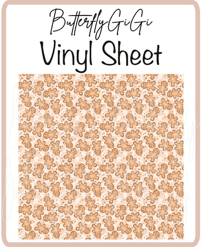 Gingerbread Vinyl Sheet