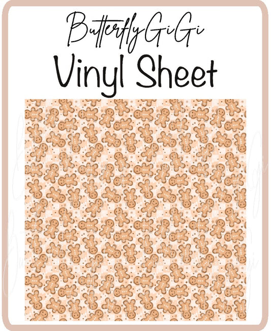 Gingerbread Vinyl Sheet