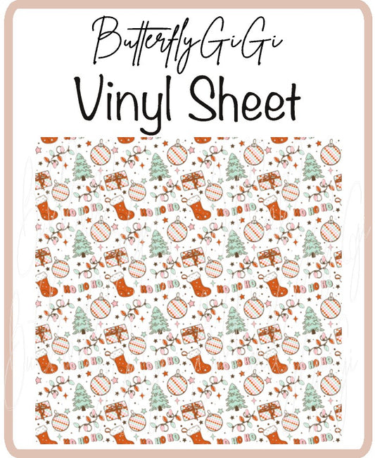 HoHoHo Vinyl Sheet