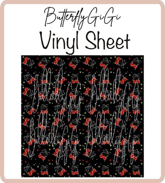 Checkered Cherry Vinyl Sheet