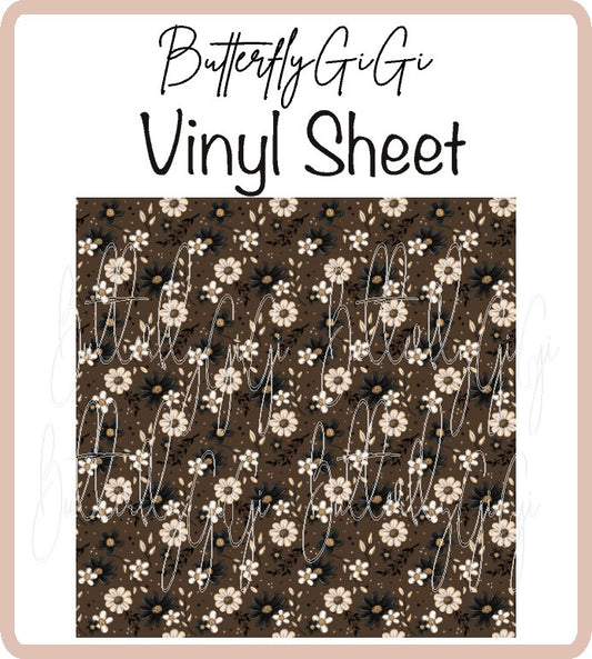 Fall Flower  Vinyl Sheet