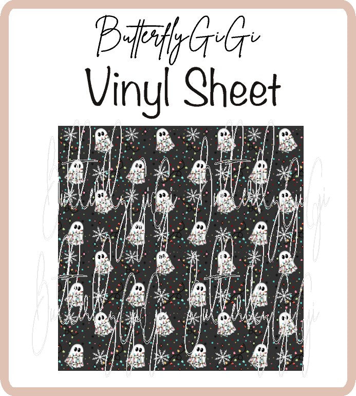 Ghost Lights Xmas Vinyl Sheet
