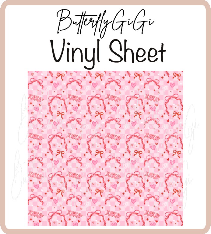 XOXO Vinyl Sheet