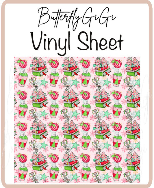 North Pole Red Vinyl Sheet
