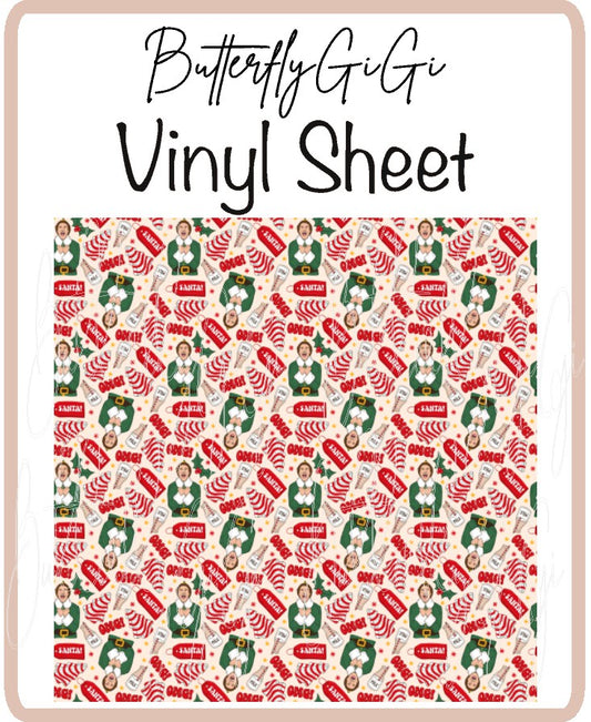 Omg Santa Vinyl Sheet