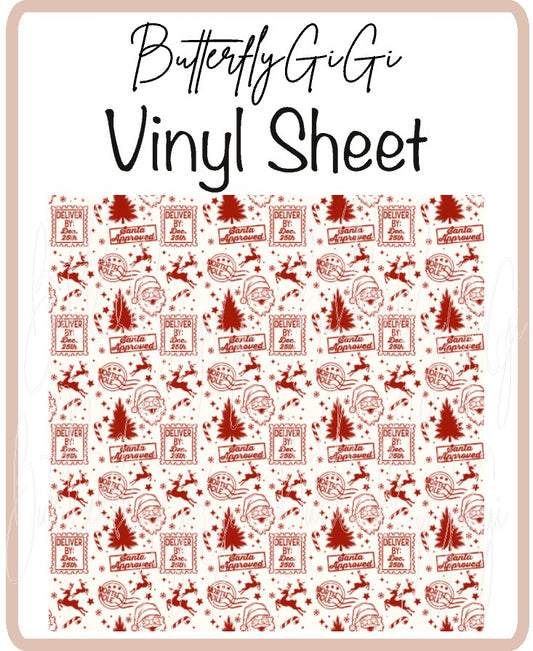 Santa Delivery Vinyl Sheet