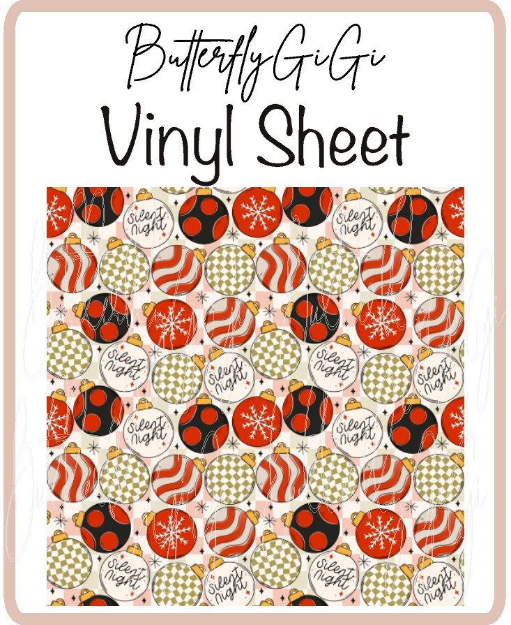 Silent Night Vinyl Sheet