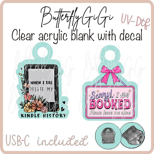 .Reader Charm UVDTF When I die/ Sorry Booked