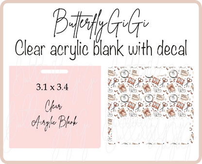 Wrapping Paper Badge Buddy Acrylic Blank & Decal