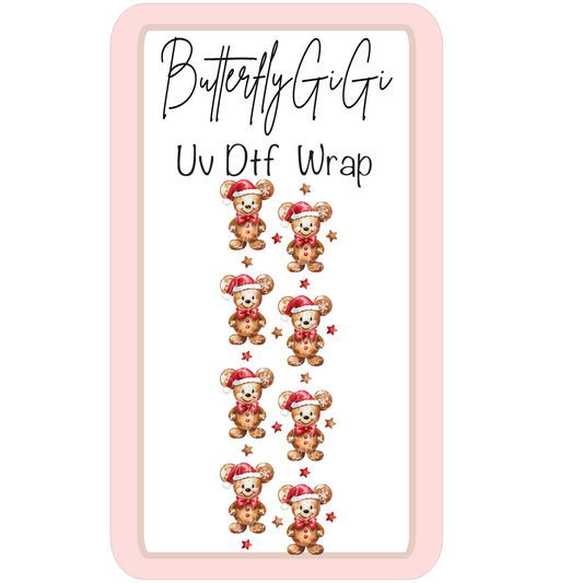 Wrap Christmas Bears UV Dtf