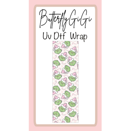Wrap Grinch Candycane UV DTF