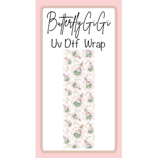 Wrap Grinch Ornament UV DTF