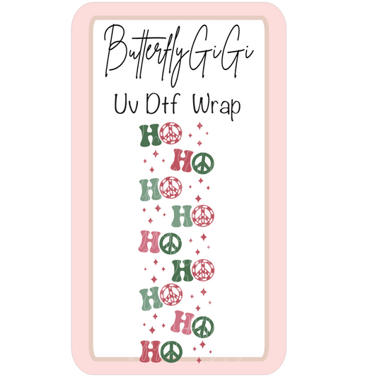 Wrap Christmas HoHo Peace Uv Dtf