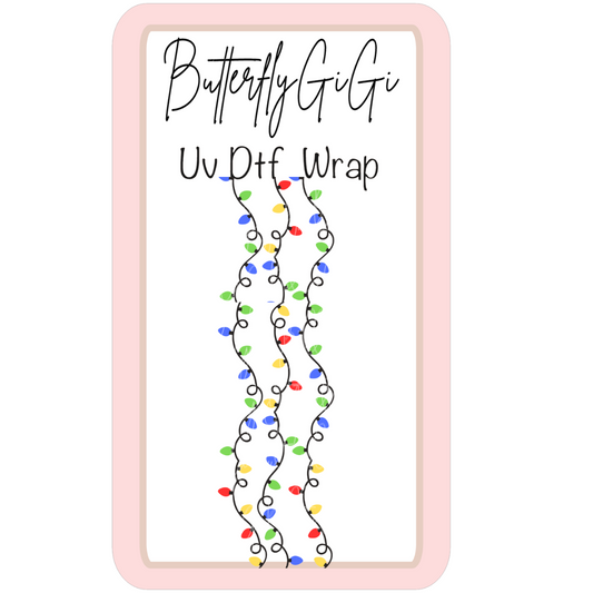 Wrap Christmas String Lights Uv Dtf