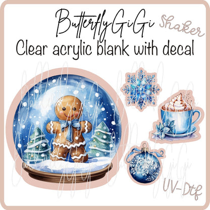 Christmas Snowglobe UV DTF SHAKER