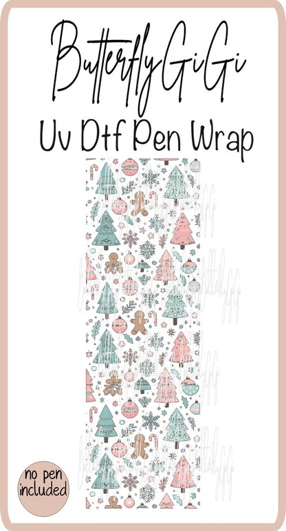 Wrap Christmas Tree Gingerbread Uv Dtf